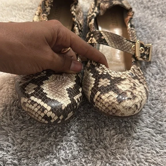 SCHUTZ Mary Jane style size 8.5 snake embossed - Picture 8 of 10